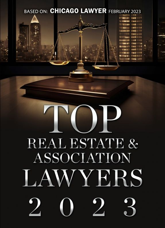A poster for the top real estate and association lawyers in 2023