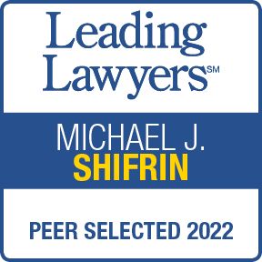 The logo for leading lawyers michael j. shifrin peer selected 2022