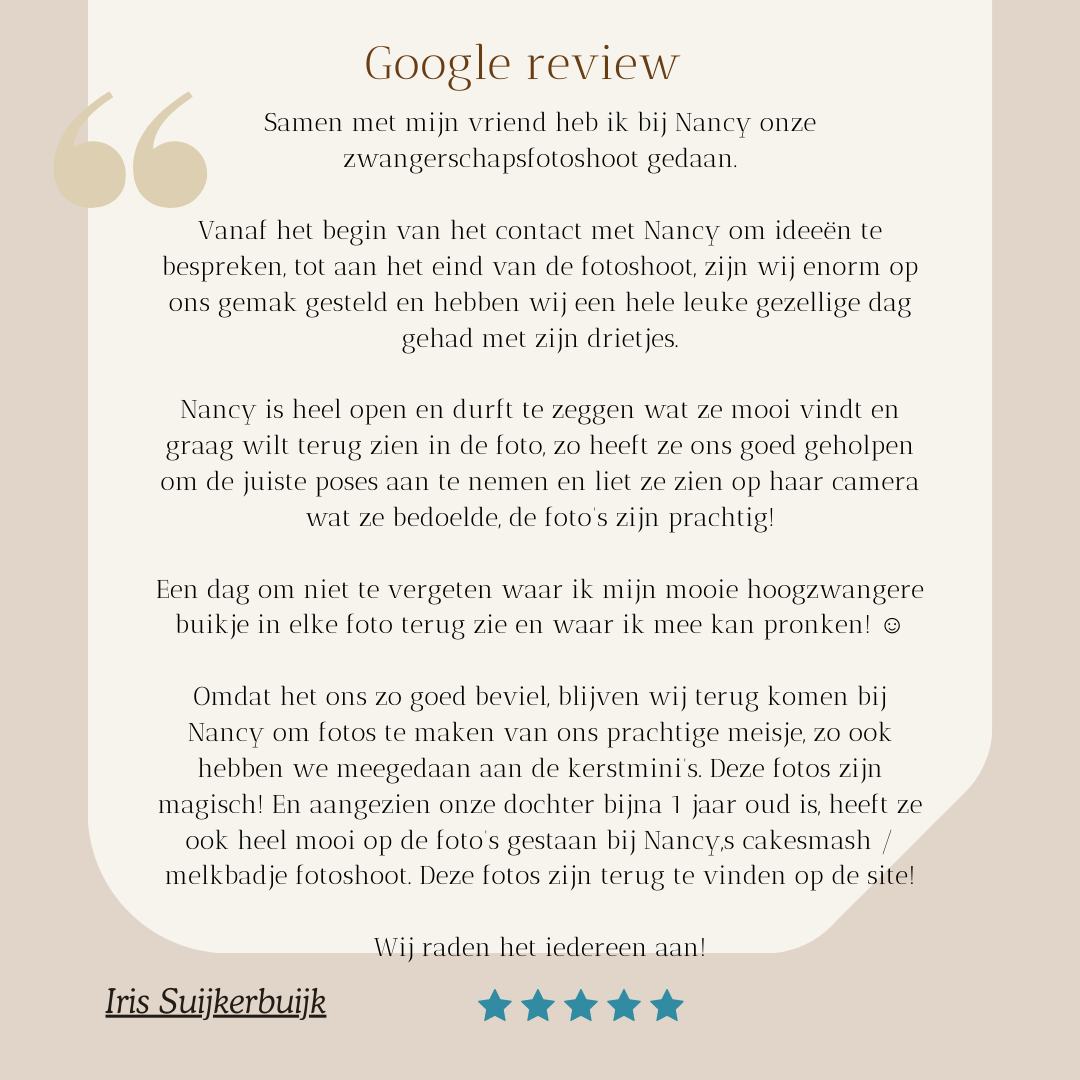 Een Google-recensie is geschreven in een andere taal dan Engels.