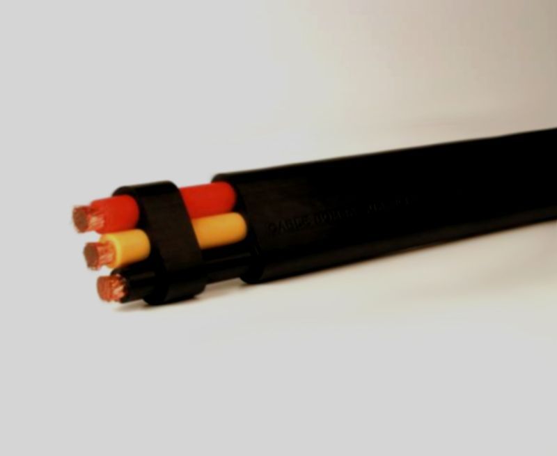 Cable para Alimentación de Bombas Sumergibles para Pozo Profundo 75°C o 90°C 1000V