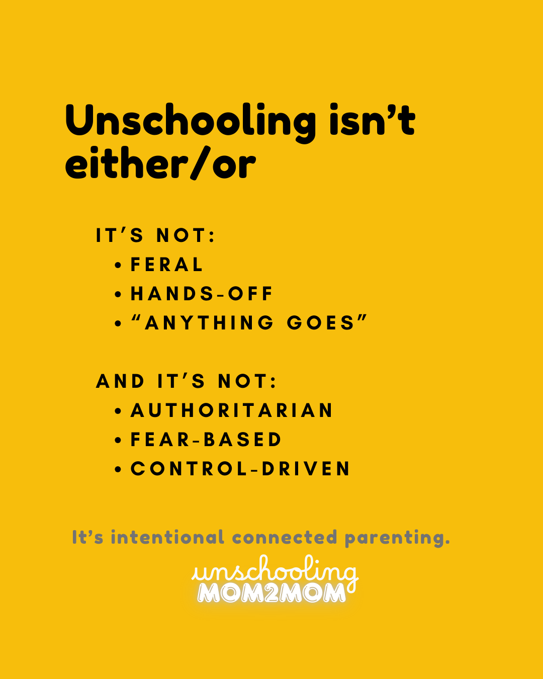 Radical Unschooling isn't either or