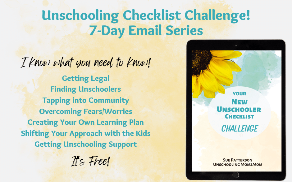 7 Day New Unschooler Challenge