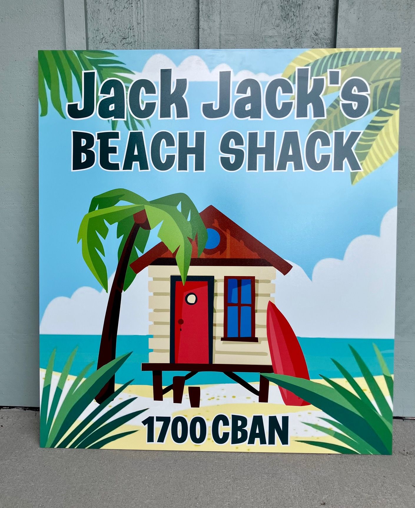 Printed dibond aluminum