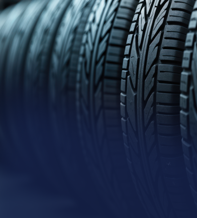 Tires lined up in a row | Iberia Discount Tire