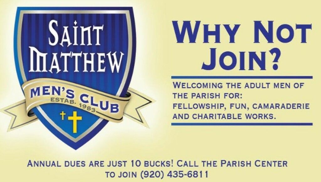 St. Matthew Men's Club St. Matthew Men's Club