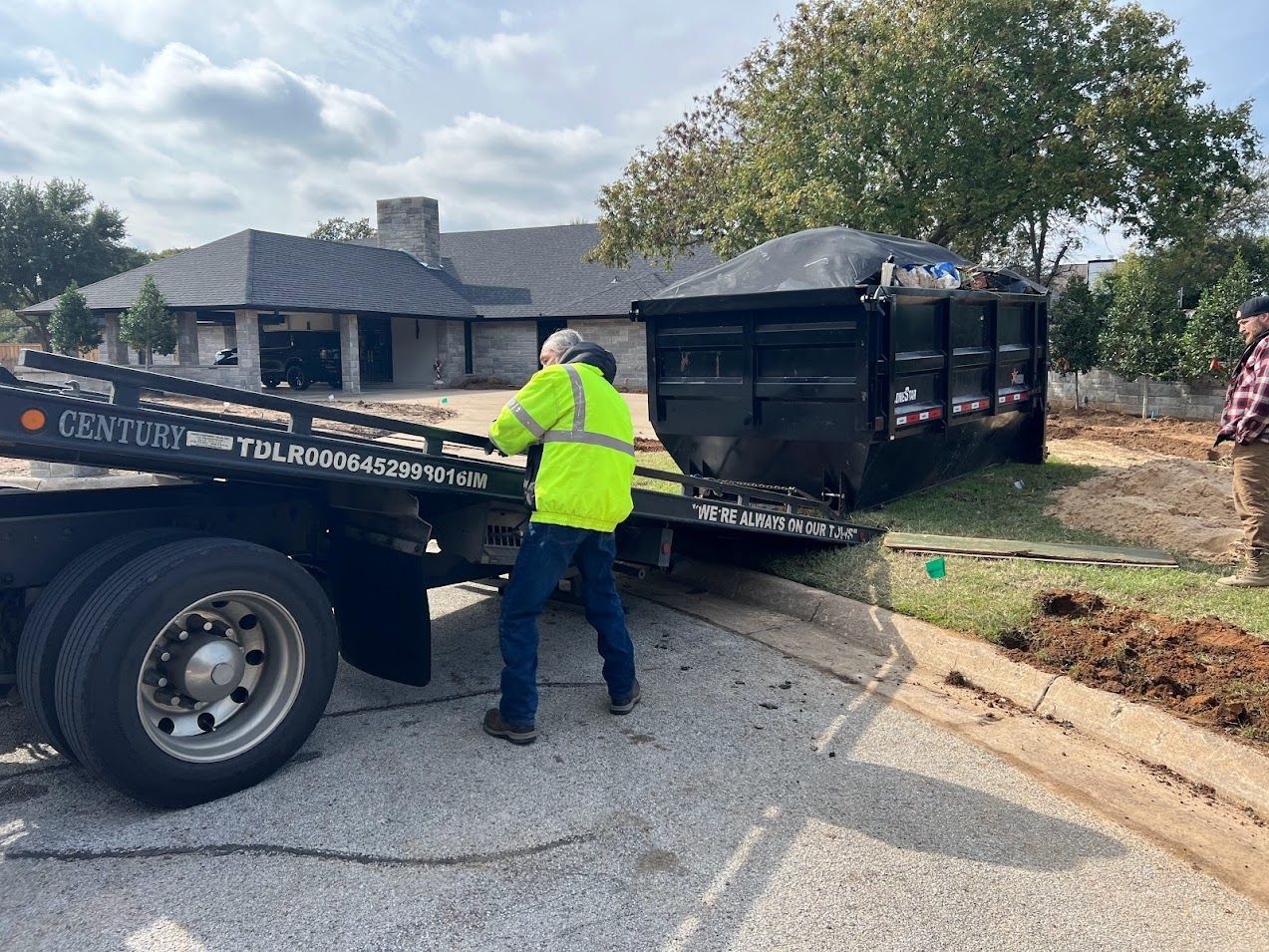 JAWS Junk and Waste Removal Commercial dumpsters. Residential Dumpster. Arlington Texas. Personal Dumpster