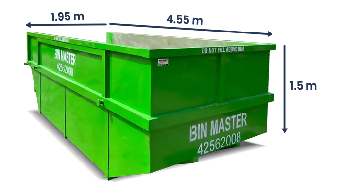 12 cubic metre skip bin