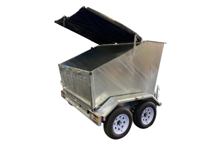 heavy duty skip bin trailer