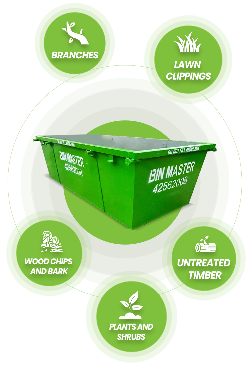 suitable waste for Green Waste Skip Bins