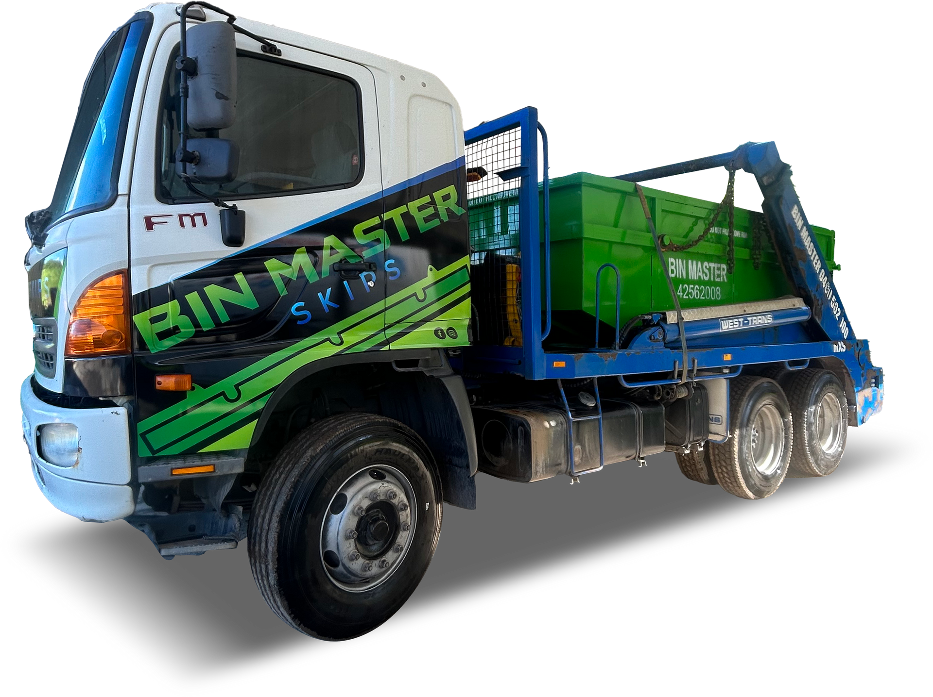 Bin Master truck for skip bins