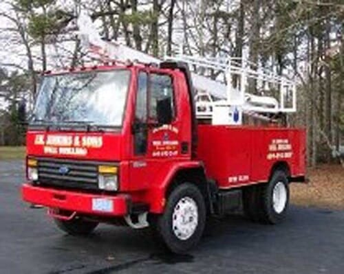 Single Red Truck - Well Drilling in Browns Mills, NJ