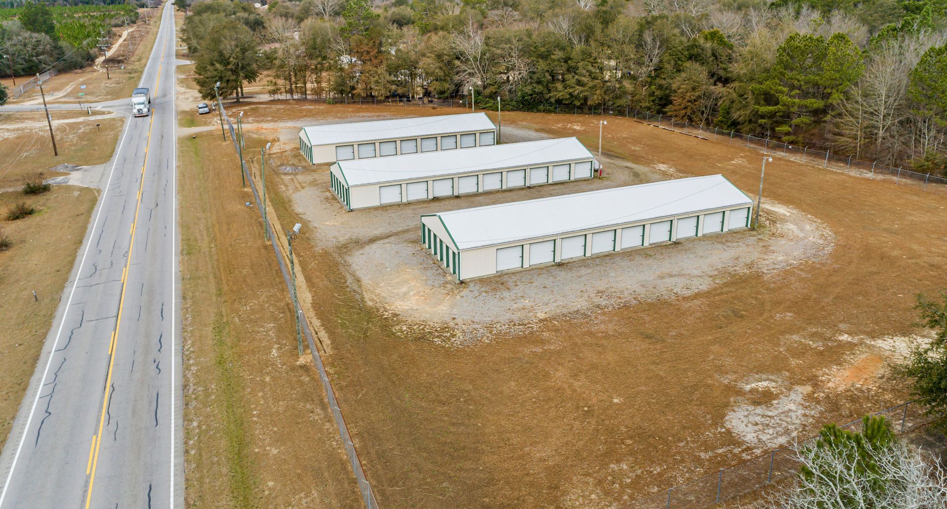 Aerial view of Goodfellas Storage units