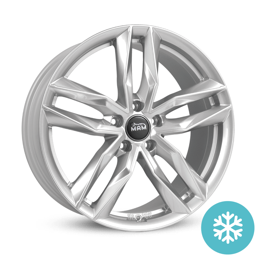 MAM RS3 velg Silver Painted