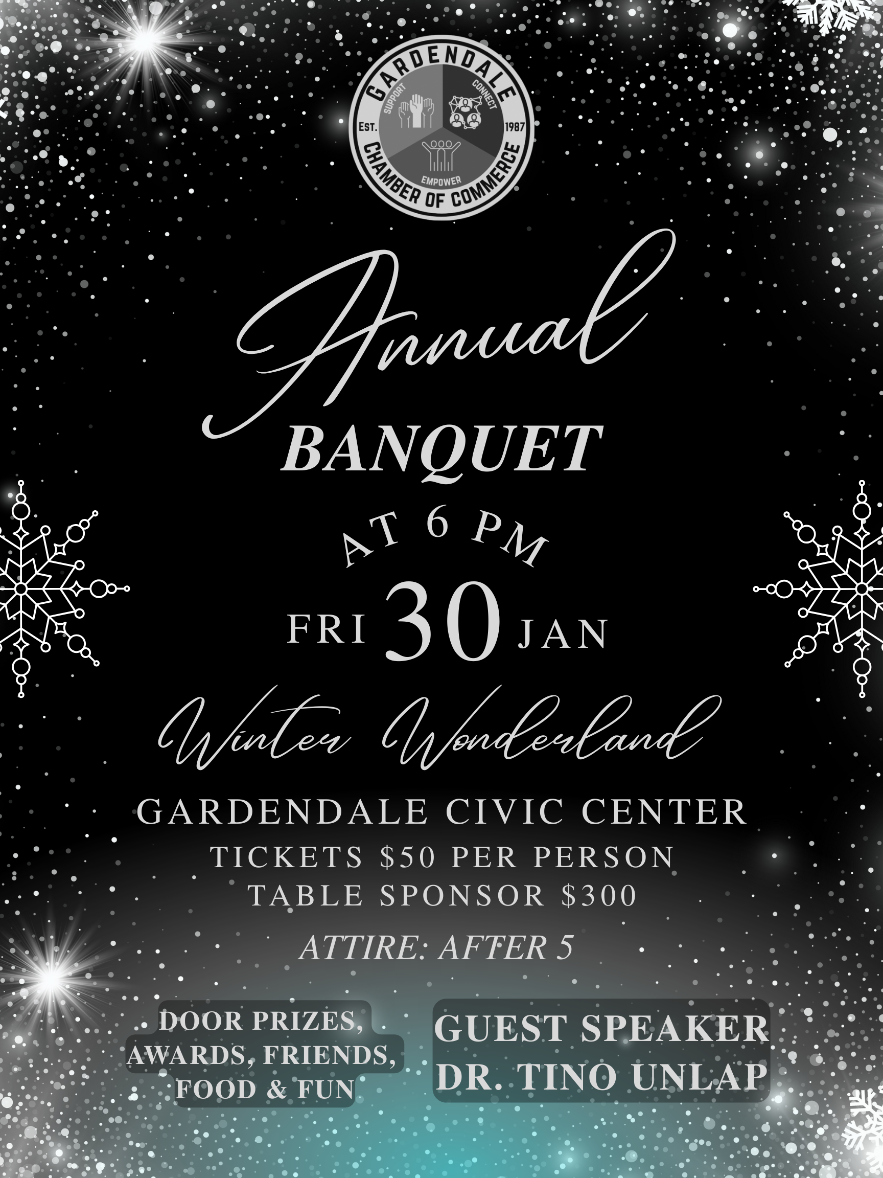 Christmas Parade and Rocket Around Christmas Tree flyer