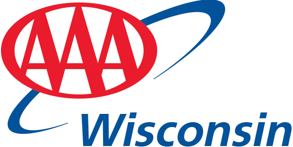The state auto insurance companies logo is blue and white