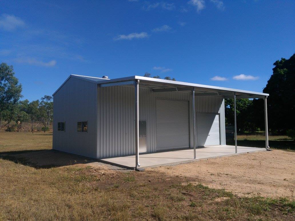 White Workshop Shed - Shed Builders in Atherton, QLD