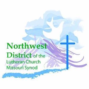 A logo for the northwest district of the lutheran church missouri synod