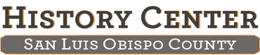 The logo for the history center in san luis obispo county