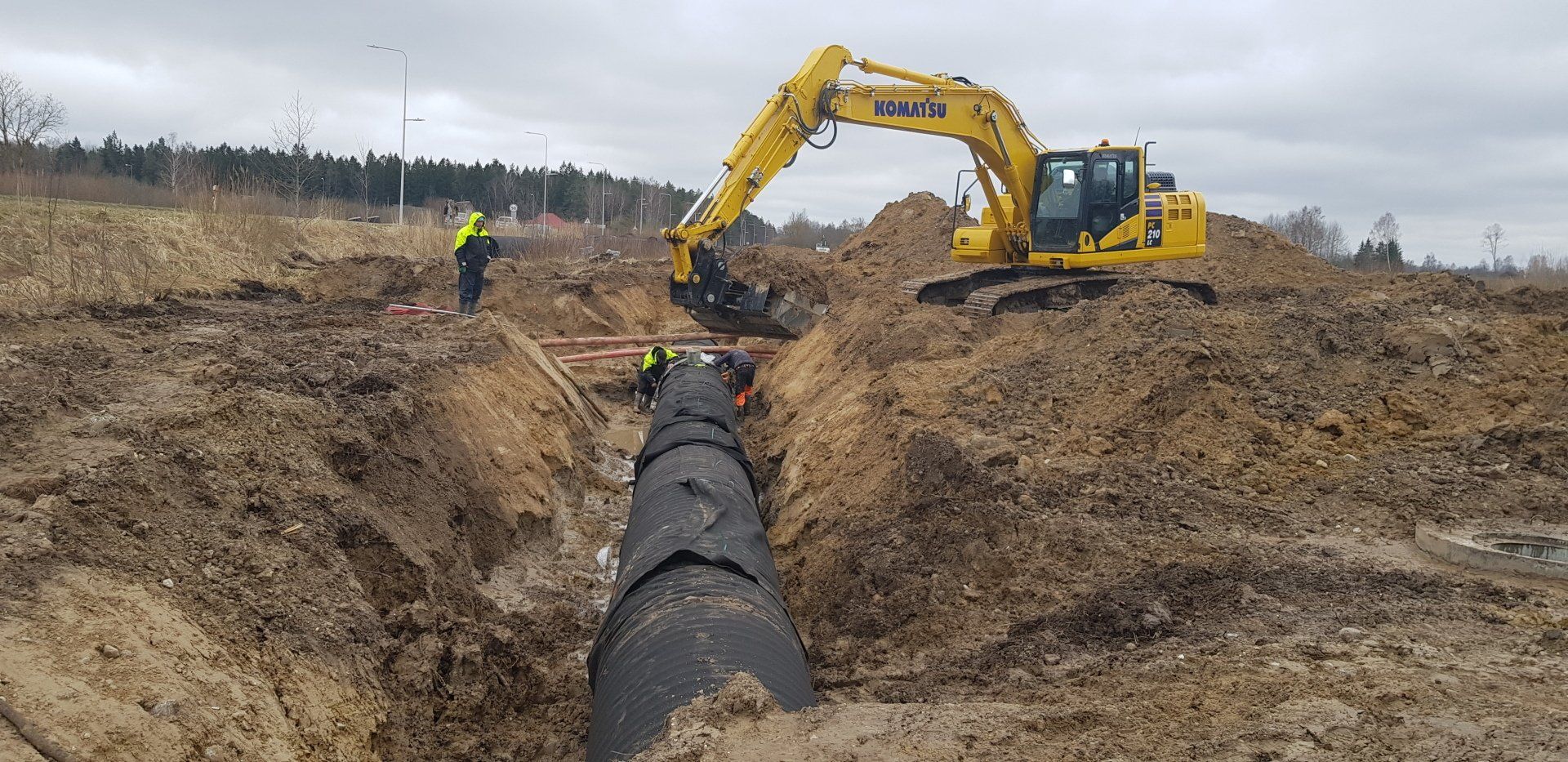 Melioracijos, vandentiekio ir nuotekų įrengimas