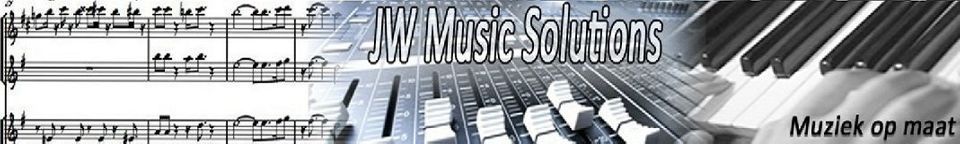 JW Music Solutions, muziek op maat voor alle instrumenten en zangstemmen.  Geef ook uw muzikale wens door op: www.jwmusicsolutions.nl