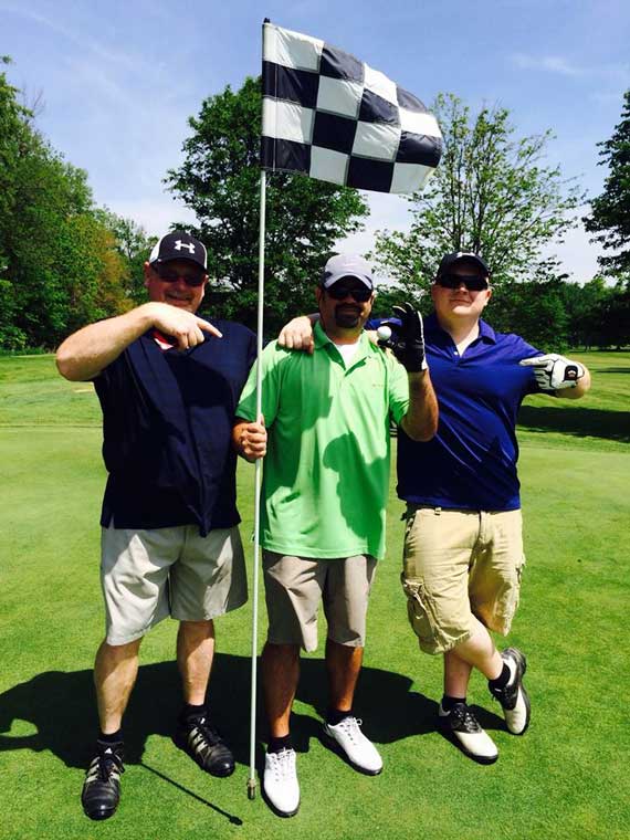 Three Man With The Flag — Golf in Shelby, OH