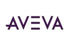 Ein lila-weißes Logo für Aveva auf weißem Hintergrund.