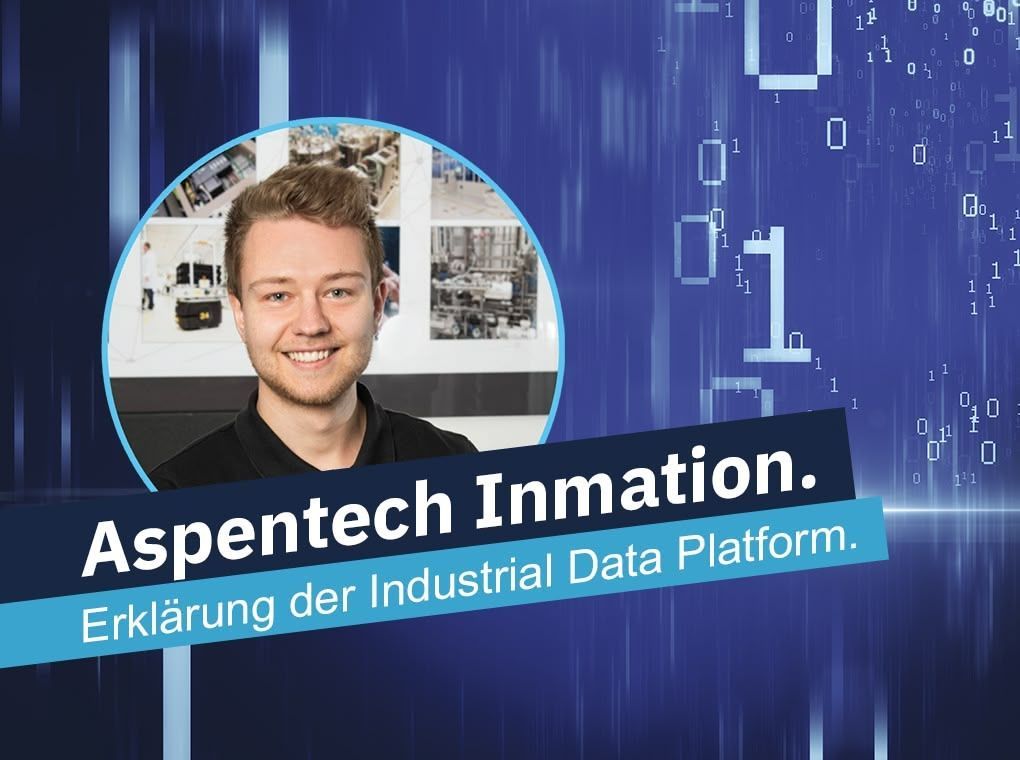 Clemens Schadner von der CTS Group auf einem Bild zur Erklärung der Industrial Data Fabric.