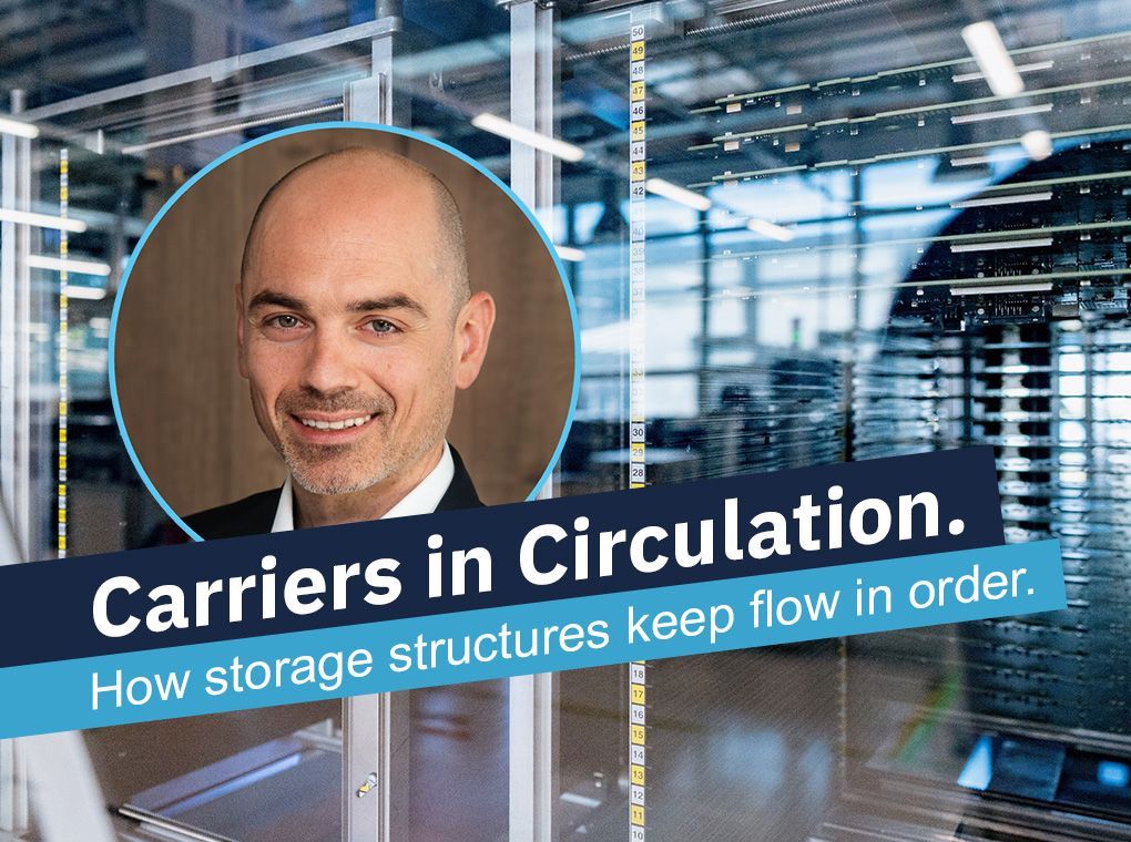Alfred Pammer explains how storage structures organize material carrier flow