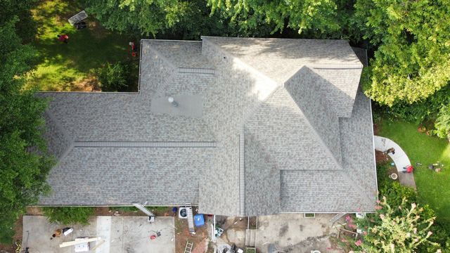 Finished product of roof installation - Woodstock, GA | MTak Roofing Systems