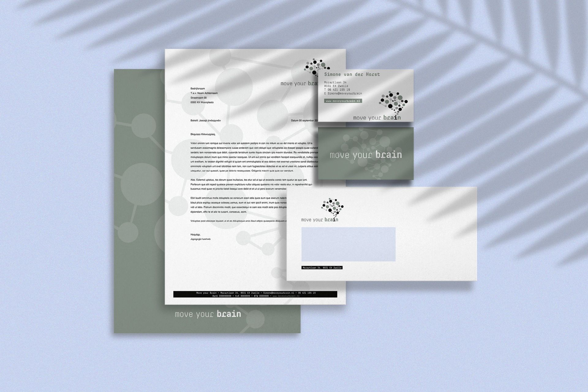 Huisstijl ontwerp presentatie.