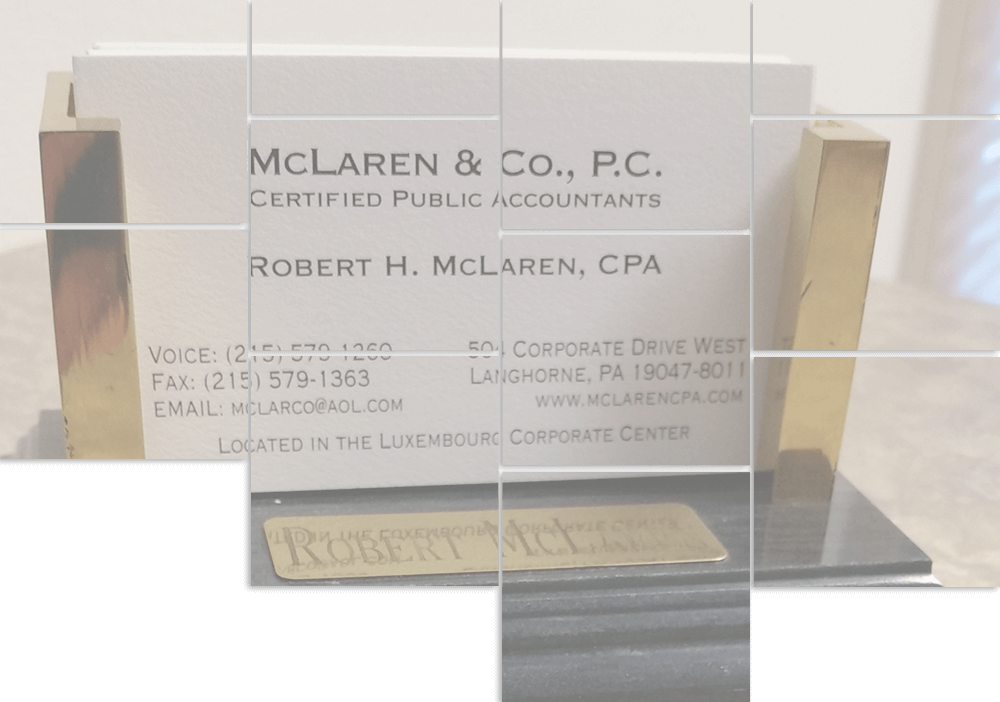 McLaren & Co., P.C., CPAs Business Card — Langhorne, PA — McLaren & Co., P.C., CPAs