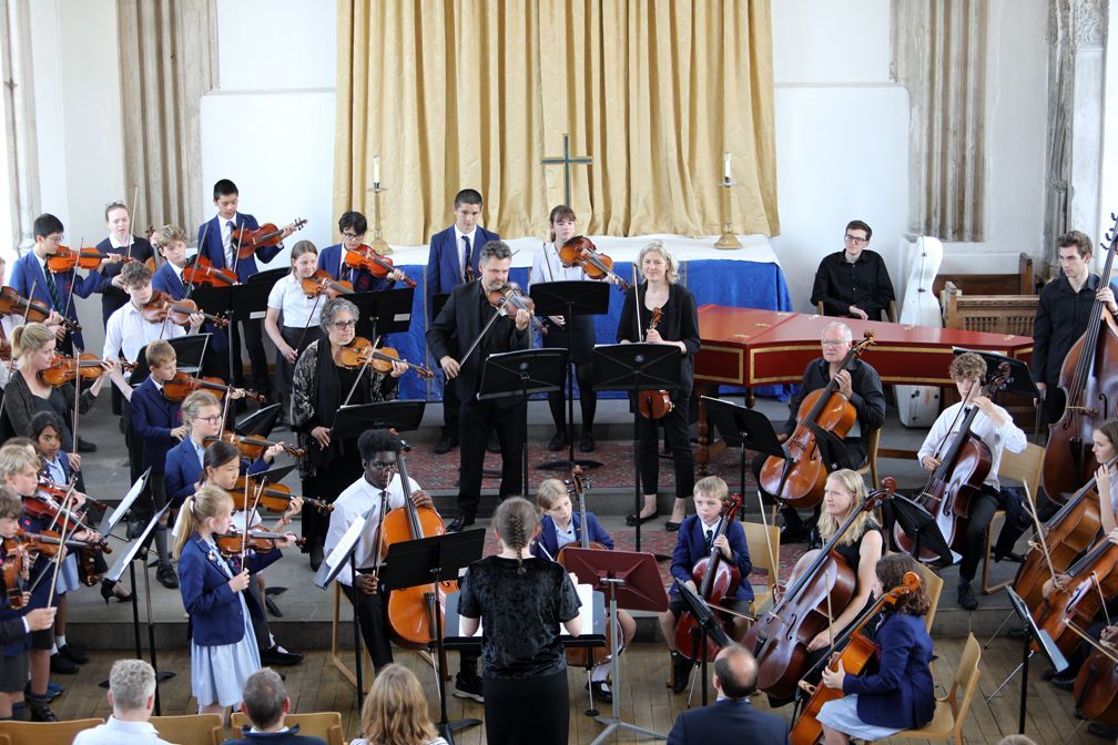 Making Musicians ensemble performance in Norwich School's Chapel.