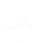 A white hexagonal logo featuring a stylized cactus icon above the word 