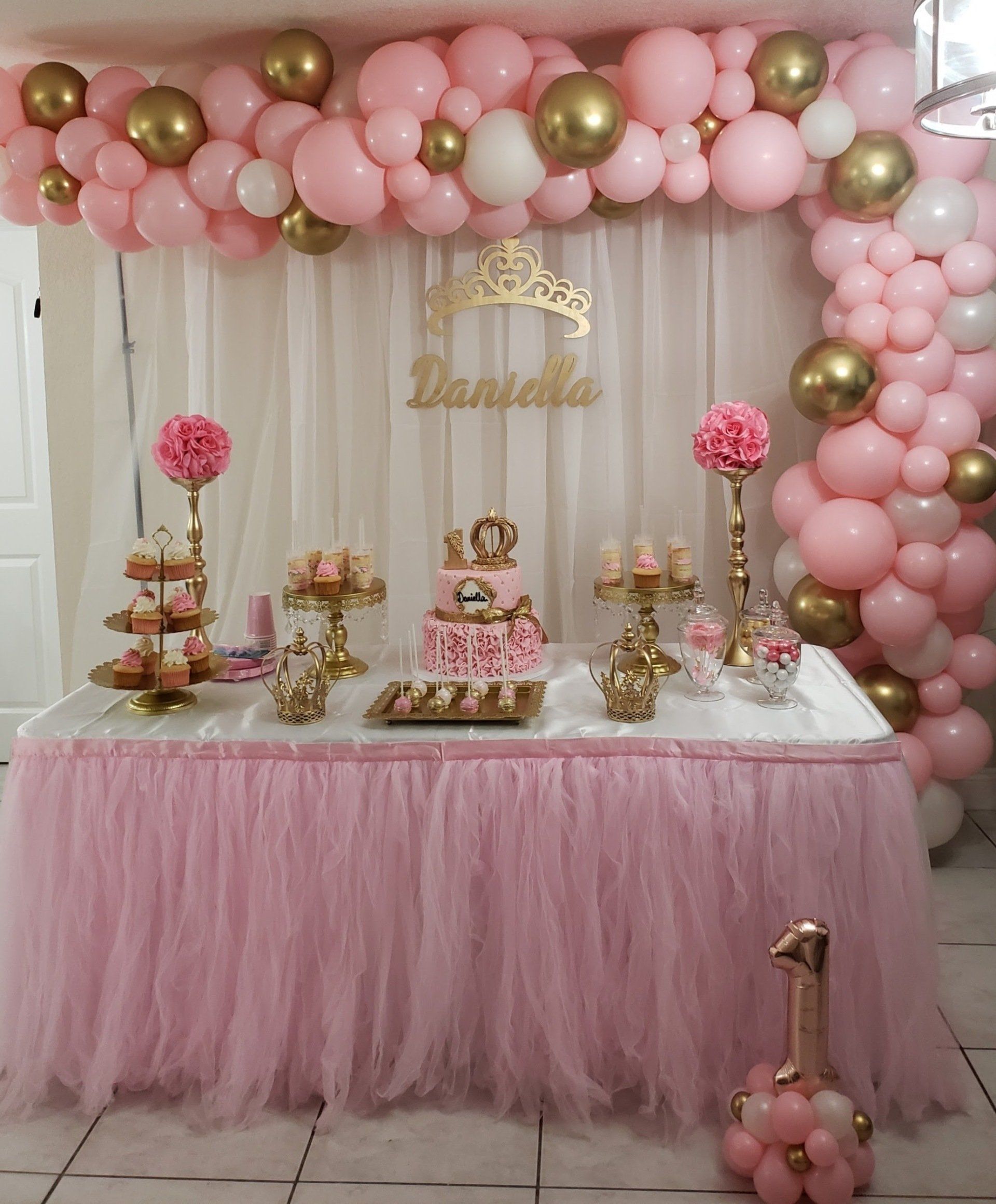 Pink Organic Balloon Garland