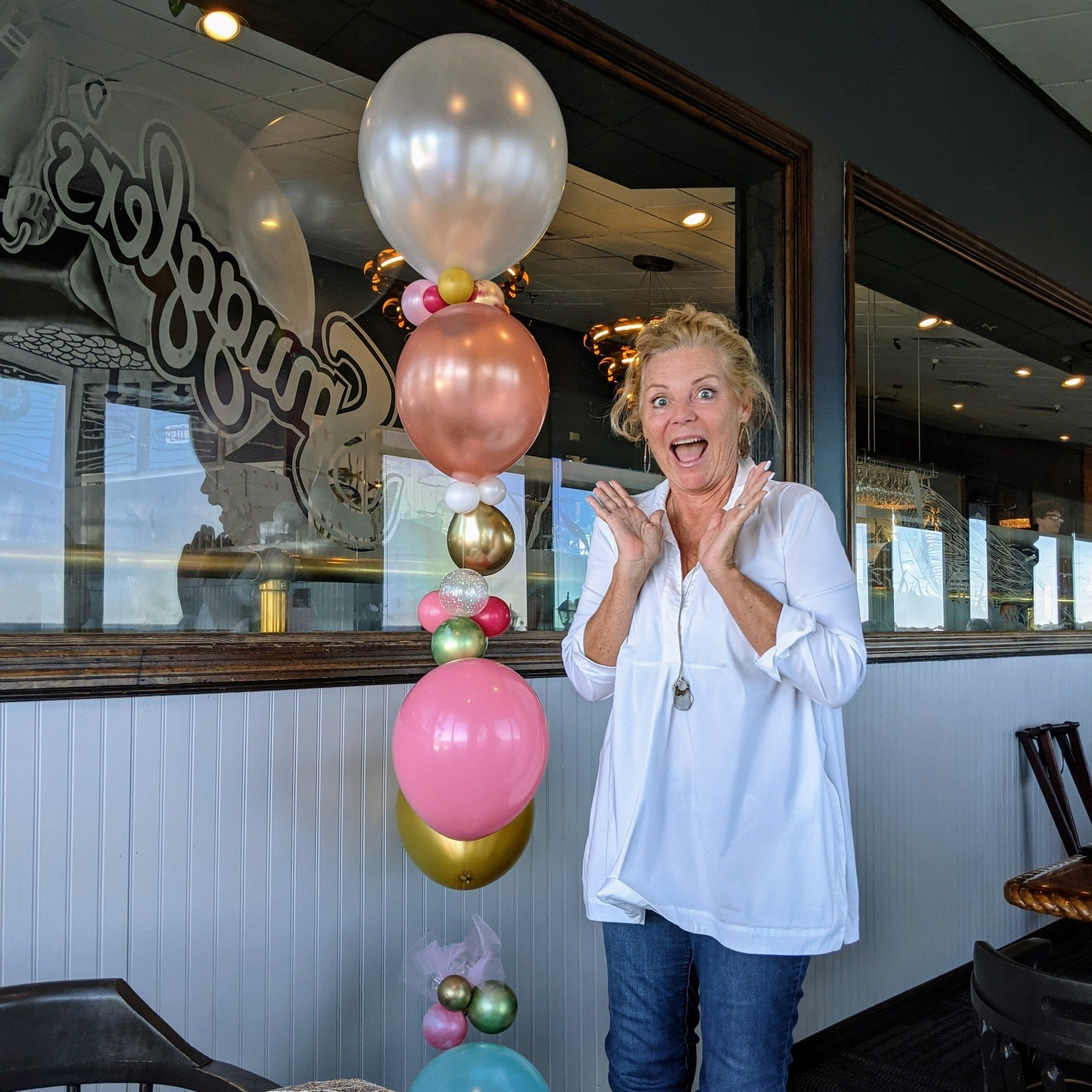 Balloon Bubble Strands Captain's Table Birthday Celebration, Punta Gorda, FL