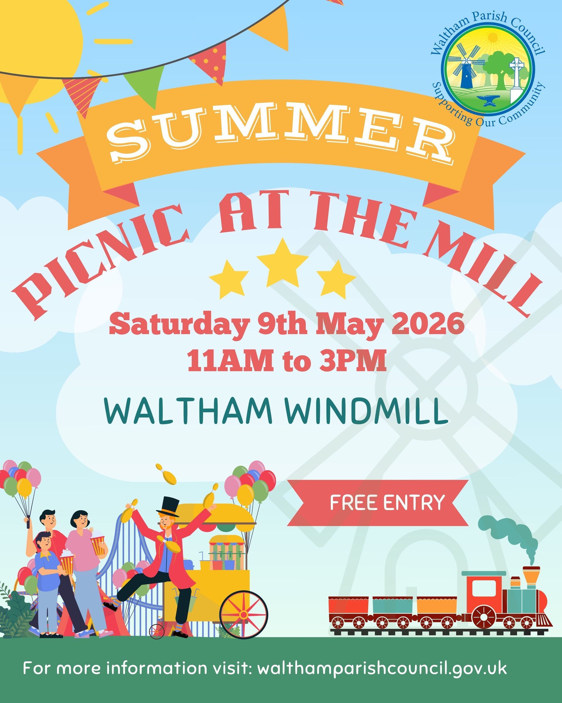 This is a Waltham Parish Council event at the Windmill.