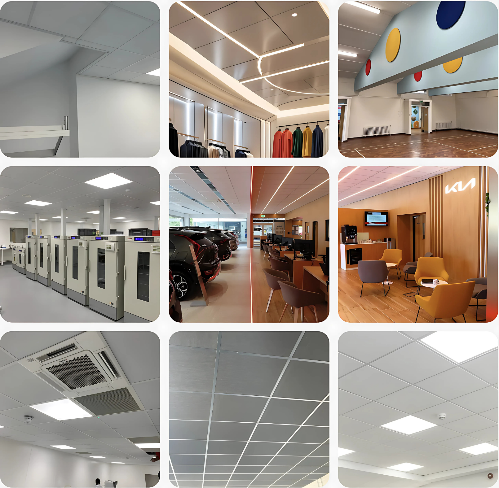 Suspended ceiling types