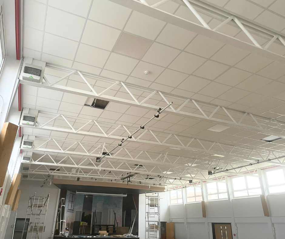 Fire-resistant suspended ceilings