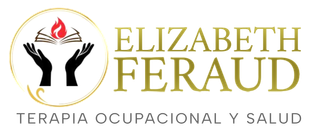 Logotipo: Techo dorado y apretón de manos sobre fondo azul, texto 