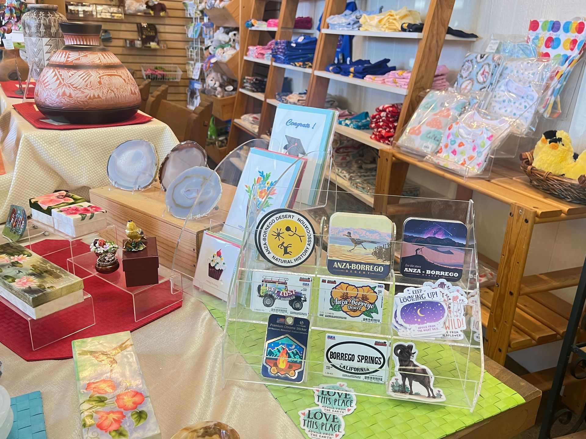 The Anza-Borrego Desert Natural History Association, gift shop stickers