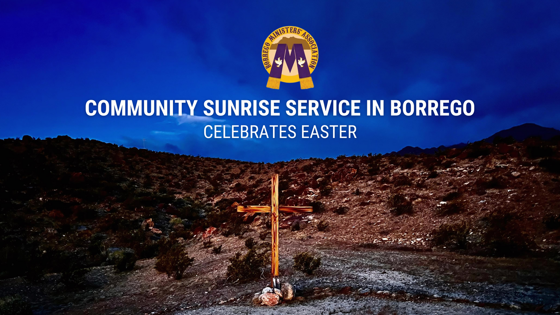 borrego ministers association easter Sunrise service