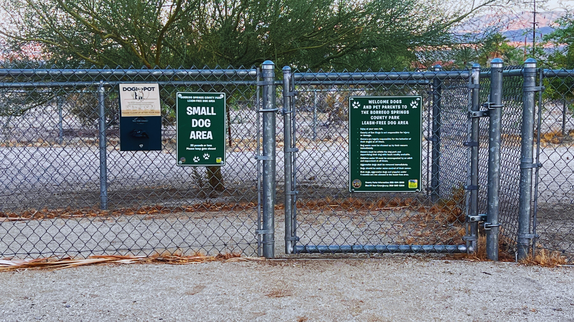 Small Dog Area at Borrego Springs Community Dog Park