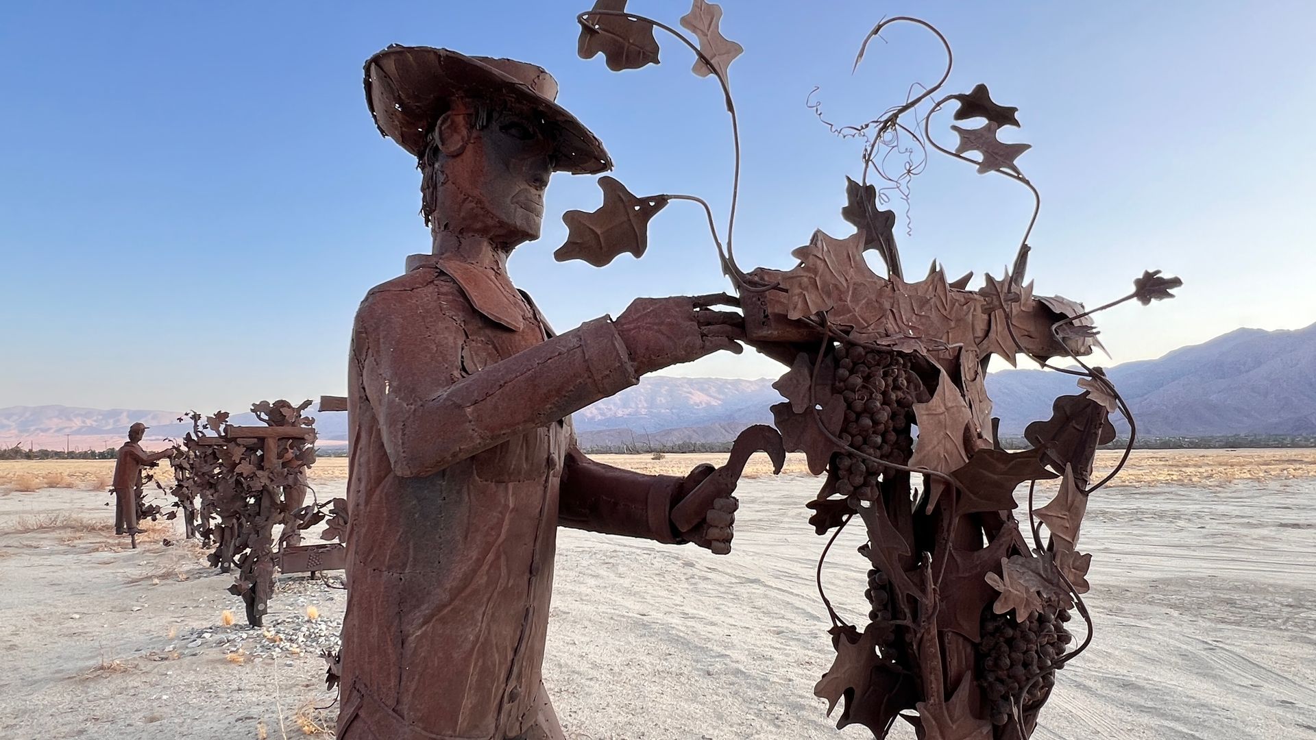 Galetta Meadows Farm Worker Metal  Art