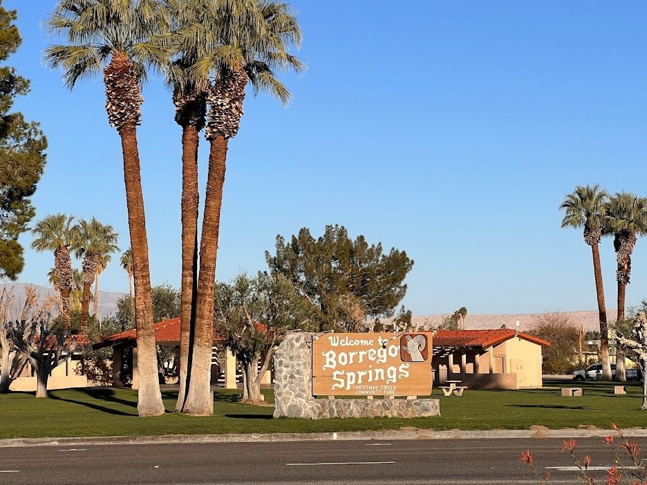 Borrego Springs Welcome Sign