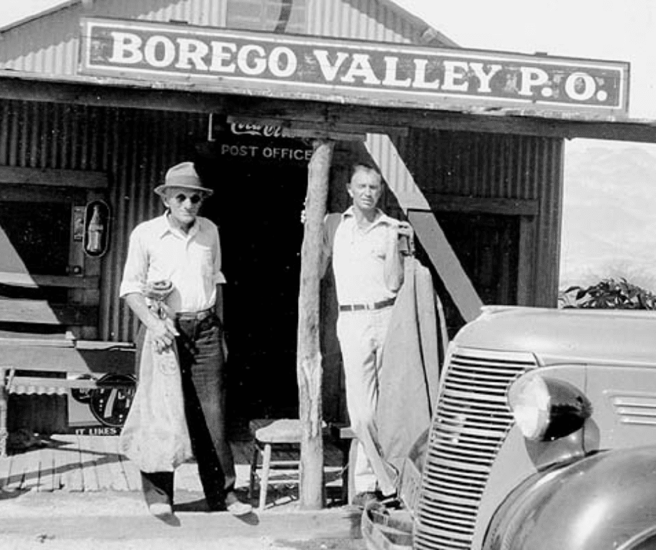 Eddie DuVall’s Borego Valley Store and post office, circa 1938. sandiegohistory.org