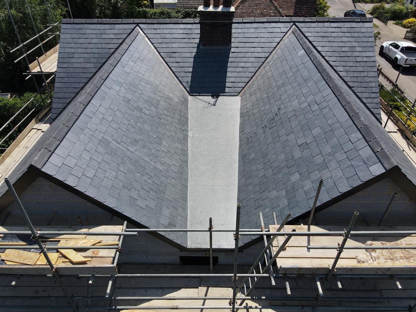 Large spanish slate roof
