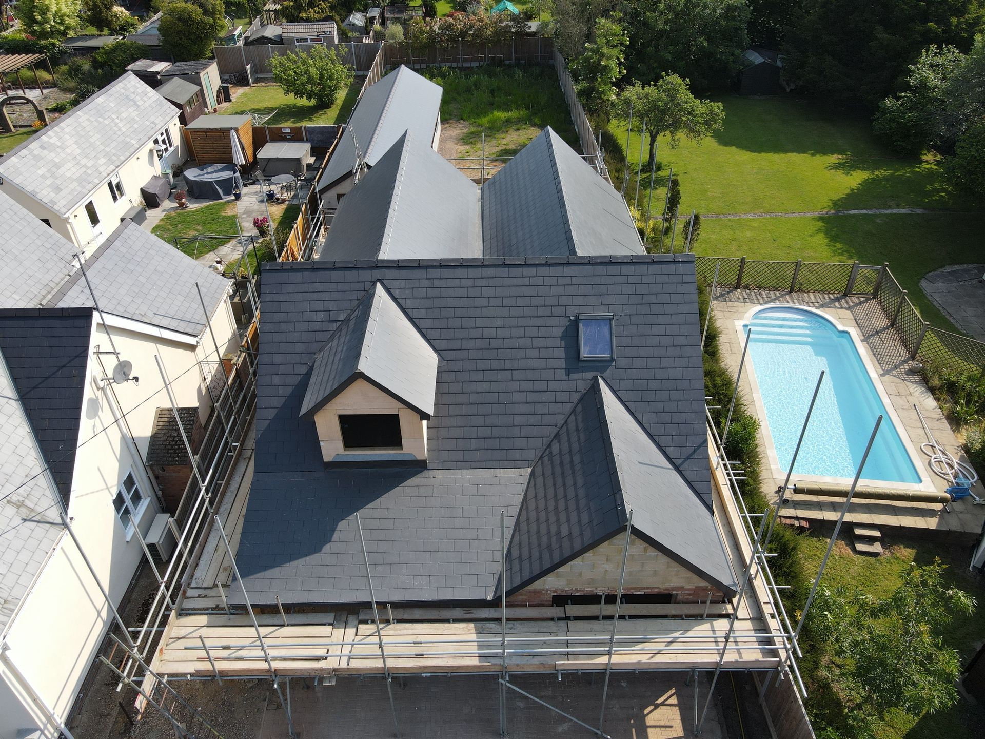 Large reroof slate