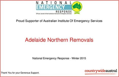 adelaide northern removals ner certificate