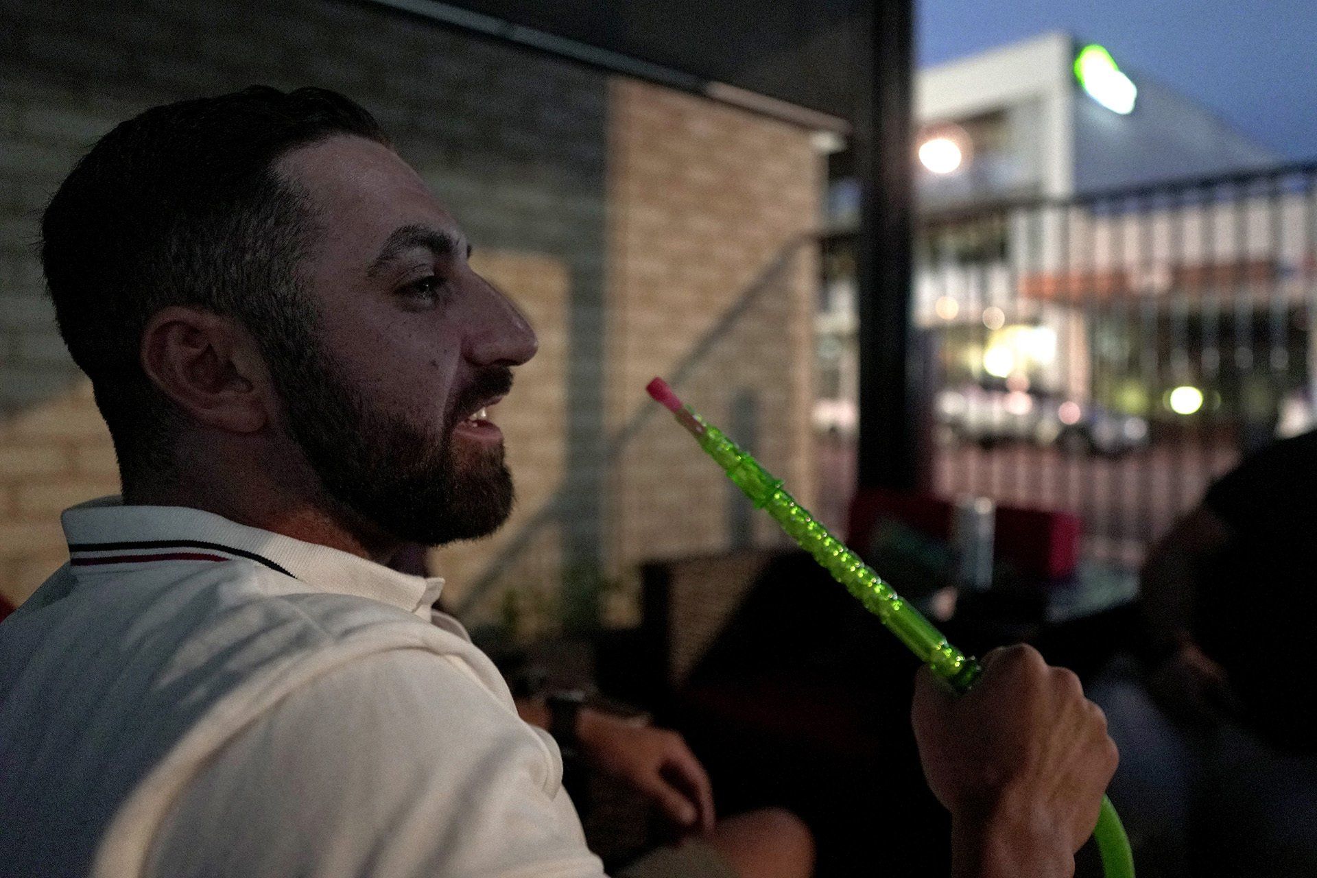 Ghan Hookah Lounge Evening Drink Smoke