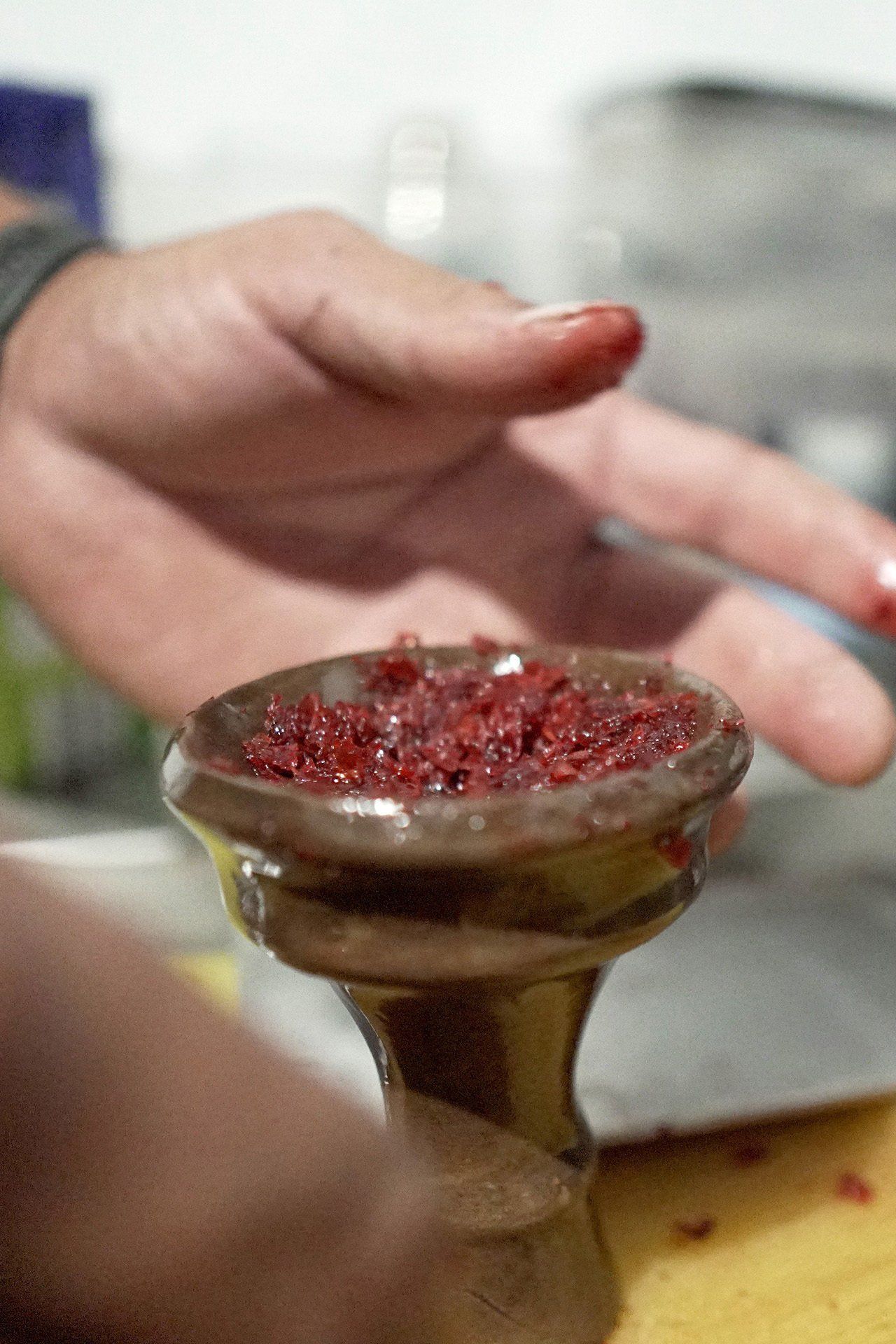 Ghan Hookah Lounge Fresh Fruit Head